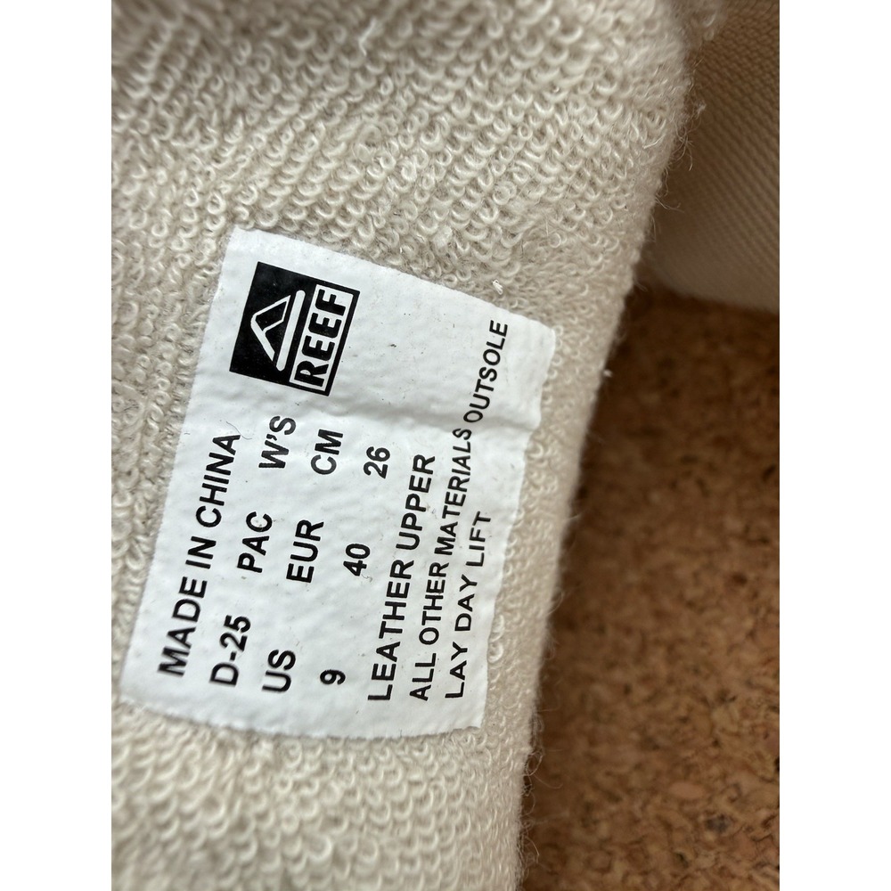 Reef Lay Day Lift Womens Size 9 Vintage White Gum Casual Sneakers Shoes NEW - Picture 7 of 10